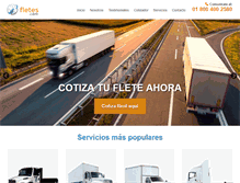 Tablet Screenshot of fletes.com